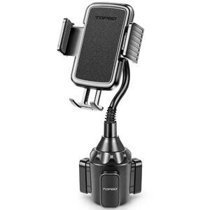 TOPGO Cup Holder Phone Mount - Universal Adjustable Gooseneck